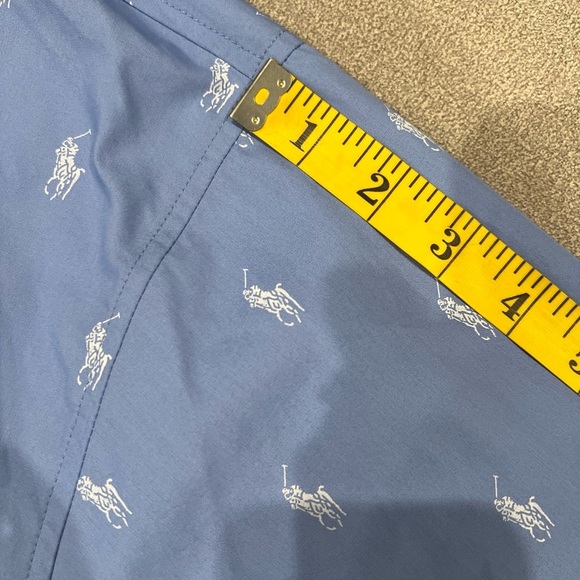 NWT Polo Ralph Lauren Pajama Shirt Mens 3XL Blue Pony Logo Button Up - Picture 12 of 13